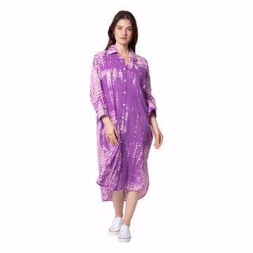 Anna Shirt Dress Zen Ethic Purple Hippy