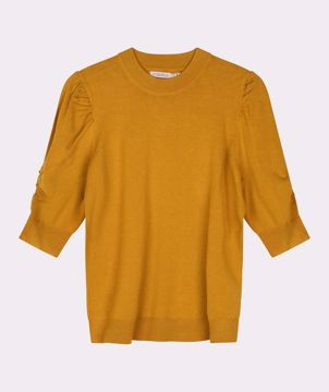 Sweater Basic Gathering Sleeve Esqualo