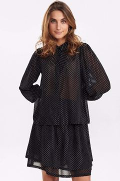 NuAmilia Shirt Caviar Numph