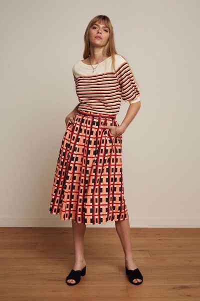 Ivy Top Preston stripe Orange