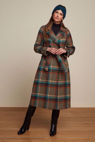 Martia Raglan Coat Fitz Check King Louie