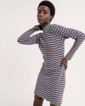 Short Knit Dress Multi Surkana