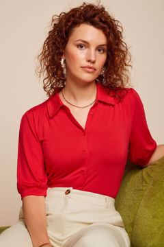 Carina blouse fiery red King Louie